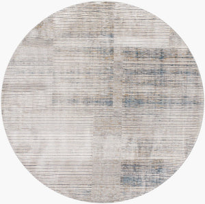 Livabliss Cardiff Polyester Area Rug with High Low Pile Texture for Large Living Rooms Light Beige, Cr 6'7" x 6'7" CDF2311-67RD