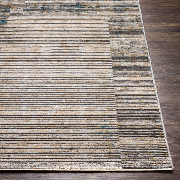 Livabliss Cardiff Polyester Area Rug with High Low Pile Texture for Large Living Rooms Light Beige, Cr 7'10" x 7'10" CDF2311-710RD