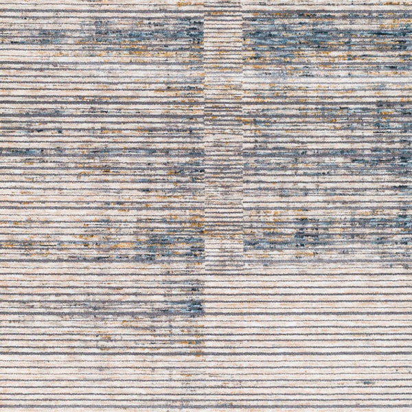 Livabliss Cardiff Polyester Area Rug with High Low Pile Texture for Large Living Rooms Light Beige, Cr 7'10" x 7'10" CDF2311-710RD