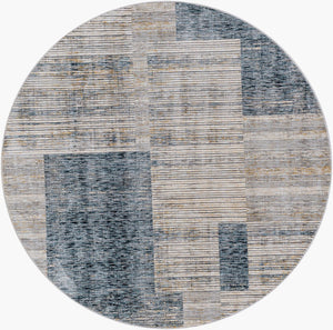 Livabliss Cardiff Fringe Border Area Rug Machine Woven Polyester for Living and Dining Rooms Teal, Medium Gr 7'10" x 7'10" CDF2312-710RD