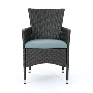 English Elm Christopher Knight Home® - Malta Dining Chair Set Of 2 - Modern Grey Wicker Design For Ergonomic Comfort In Any Space 56447.00AGT