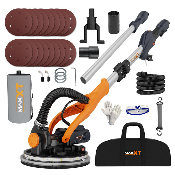 English Elm Drywall Sander 820w Direct Drive Telescopic with Vacuum Dust Collection and Led T3177P305032