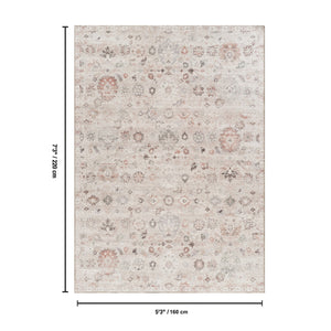English Elm Majestic Turkish Traditional Polyester Area Rug Stain Resistant Low Pile Living Room B186P428847