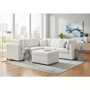 English Elm Chauncy Modular Six Piece Sectional with Storage Ottoman and Performance Fabric B050S00034