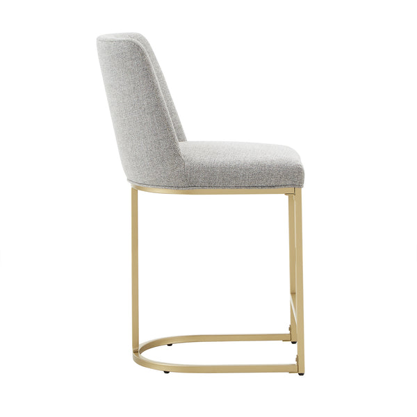 Homelegance By Top-Line Arvind Bar and Counter Stool (Set of 2) Grey Metal