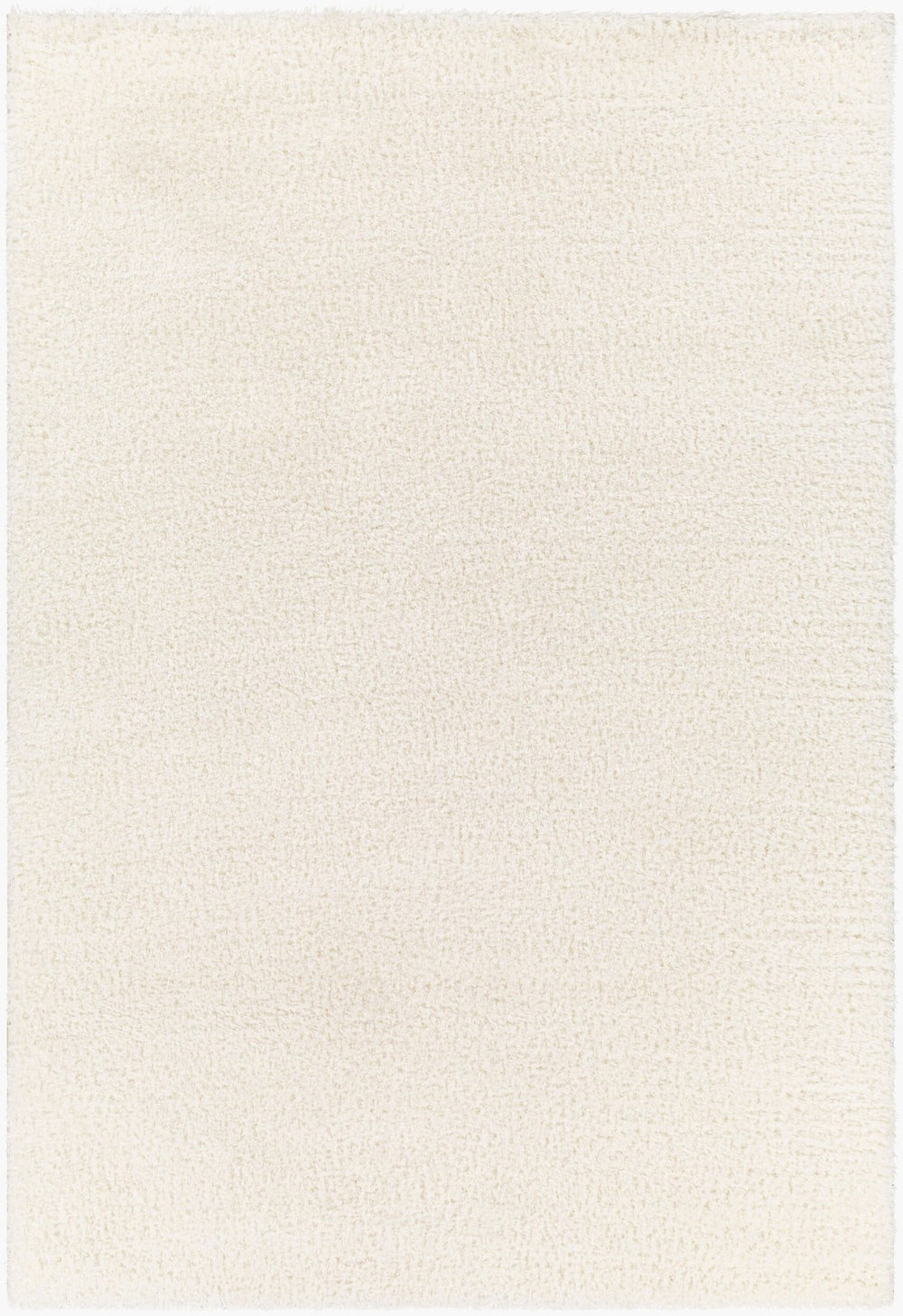 Livabliss Cloudy Plush Polyester Shag Rug Machine Woven Soft Minimalist Living Room Accent White 3'11" x 5'7" CDG2302-31157