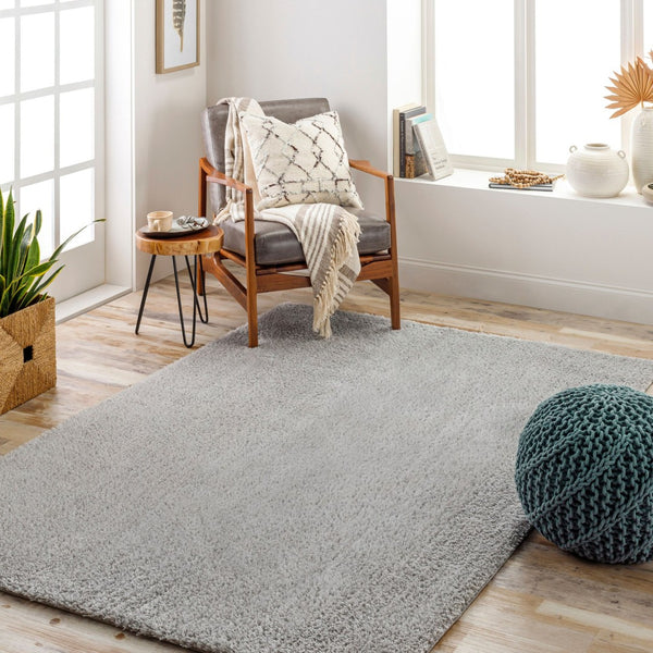 Livabliss Cloudy Tonal Shag Area Rug Soft Polyester Pile for Living Room or Bedroom Accent Gray 7'10" x 10' CDG2303-71010