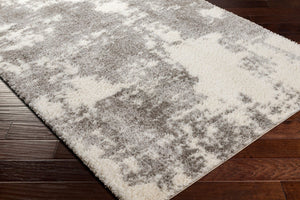 Livabliss Cloudy Shag Plush Polyester Area Rug for Living Room and Bedroom Soft Neutral Pile White, Gray 6'7" x 9' CDG2318-679