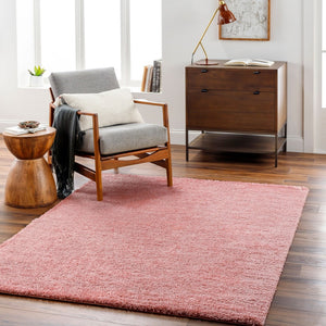 Livabliss Cloudy Shag Plush Polyester Area Rug Woven in Turkey for Modern Living Spaces Dusty Pink 5'3" x 7' CDG2321-537