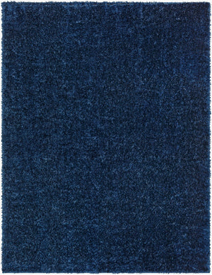 Livabliss Cloudy Shag Polyester Area Rug Plush Pile Woven Accent for Bedroom Living Room Dark Blue 3'11" x 5'7" CDG2326-31157