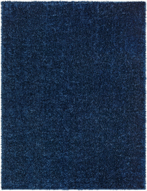 Livabliss Cloudy Shag Polyester Area Rug Plush Pile Woven Accent for Bedroom Living Room Dark Blue 3'11" x 5'7" CDG2326-31157
