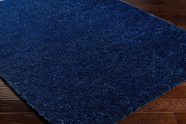 Livabliss Cloudy Shag Polyester Area Rug Plush Pile Woven Accent for Bedroom Living Room Dark Blue 3'11" x 5'7" CDG2326-31157