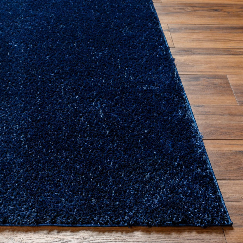 Livabliss Cloudy Shag Polyester Area Rug Plush Pile Woven Accent for Bedroom Living Room Dark Blue 3'11" x 5'7" CDG2326-31157