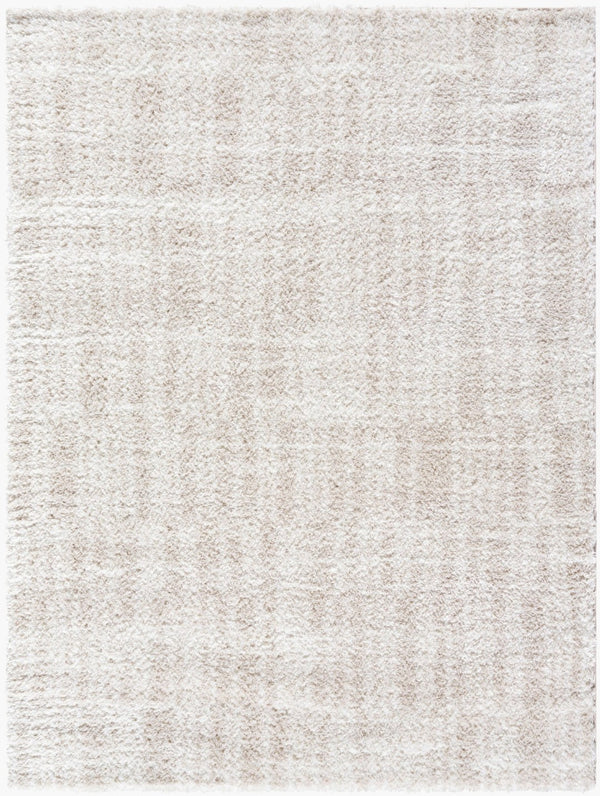 Livabliss Cloudy Shag Machine Woven Polyester Rug Art Deco Plush Pile for Living Bedroom Ivory, Light Be 7'10" x 10' CDG2331-71010