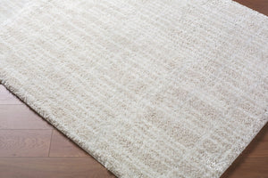 Livabliss Cloudy Shag Machine Woven Polyester Rug Art Deco Plush Pile for Living Bedroom Ivory, Light Be 7'10" x 10' CDG2331-71010