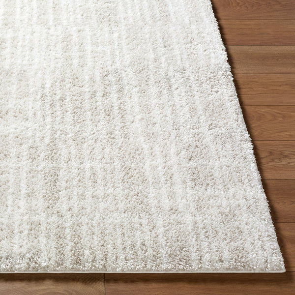 Livabliss Cloudy Shag Machine Woven Polyester Rug Art Deco Plush Pile for Living Bedroom Ivory, Light Be 7'10" x 10' CDG2331-71010