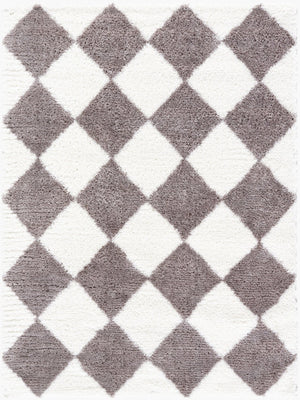 Livabliss Cloudy Shag High Pile Polyester Rug for Cozy Living Rooms and Bedroom Floors Brown, Ivory 5'3" x 7' CDG2339-537