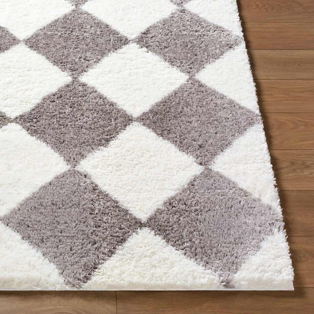 Livabliss Cloudy Shag High Pile Polyester Rug for Cozy Living Rooms and Bedroom Floors Brown, Ivory 5'3" x 7' CDG2339-537