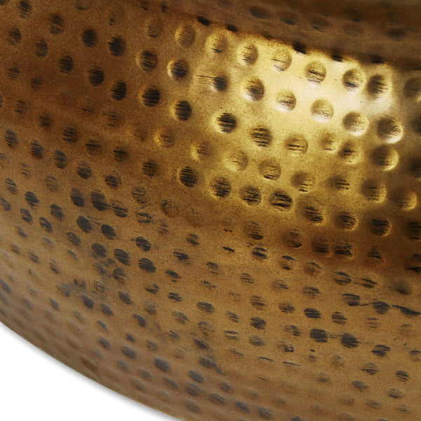 English Elm Christopher Knight Home® - Drum Coppery Hammered Coffee Table – Handcrafted Aluminum Drum Design, Rust-Resistant, 32x31x14 71269.00