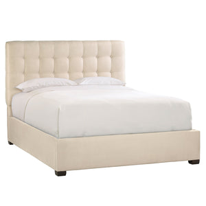 Bernhardt Avery Fabric Panel Bed Espresso Fabric, Wood K1466