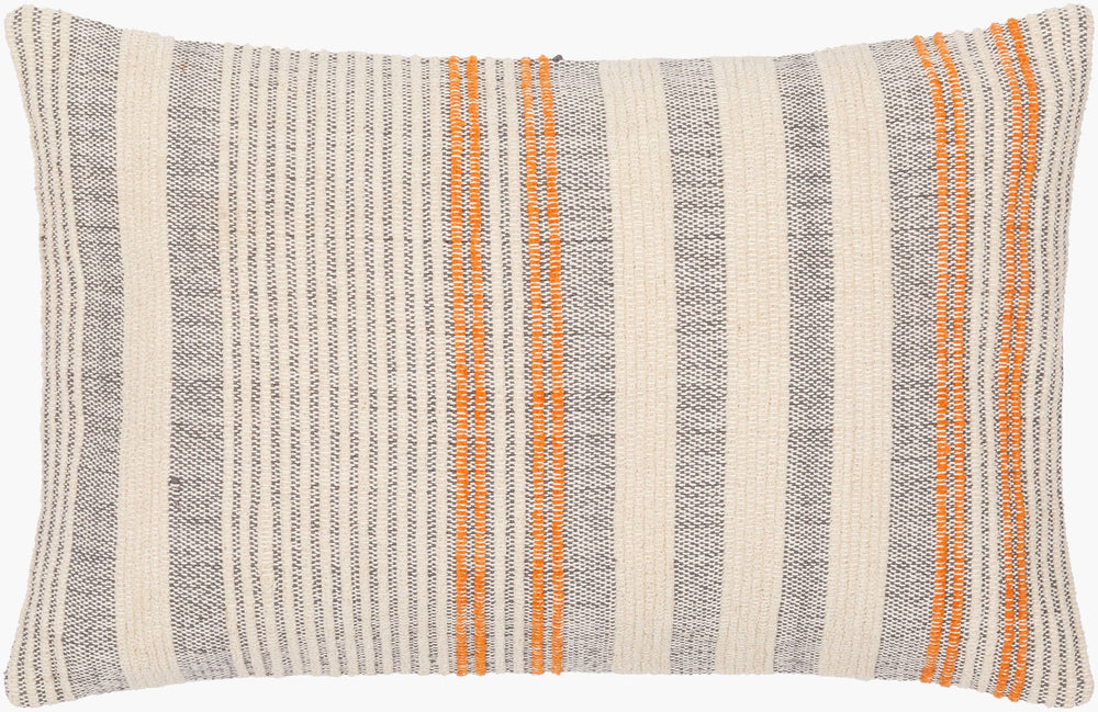 Surya Camden Cottage-style 14"L X 22"W Textured Lumbar Pillow Cover - Cozy Home Accent, Dry Clean Only Orange Cotton,Polyester,Cotton Cdm001-1422