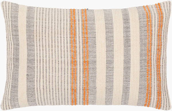 Surya Camden Cottage-style 14"L X 22"W Textured Lumbar Pillow Cover - Cozy Home Accent, Dry Clean Only Orange Cotton,Polyester,Cotton Cdm001-1422