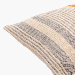 Surya Camden Cottage-style 14"L X 22"W Textured Lumbar Pillow Cover - Cozy Home Accent, Dry Clean Only Orange Cotton,Polyester,Cotton Cdm001-1422