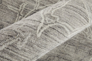 Feizy Rugs Whitton Handwoven Wool And Viscose Abstract Rug - Modern Distressed Design For Stylish Interiors Gray,Tan,Ivory Viscose,Wool Wtn8890fgryivyh00