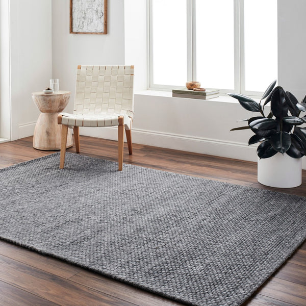 Surya Colarado 2' X 3' Handmade Wool Rug – Stylish, Easy-care, Modern Design For Any Home Decor Medium Gray Wool Cdo2306-268
