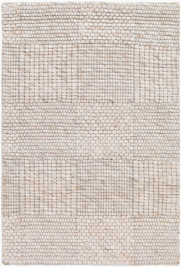 Surya Colarado 2' X 3' Handmade Wool Rug – Stylish, Easy-care, Modern Design For Any Home Decor Off,White Wool Cdo2308-23