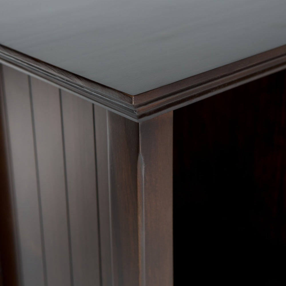English Elm Acadian 9-Cube Bookcase & Storage Unit - Handcrafted Solid Wood In Rich Brunette Brown Finish B136P159411
