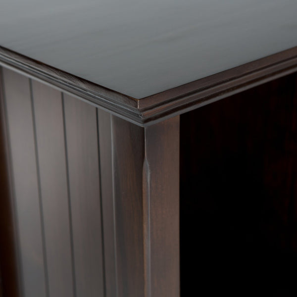 English Elm Acadian 8-Cube Storage Sofa Table - Handcrafted Brunette Brown Console For Stylish Organization B136P159410