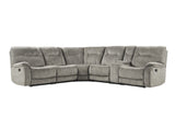 Parker House Parker Living Cooper - Shadow Natural 6 Piece Modular Manual Reclining Sectional Shadow Natural 100% Polyester (S) MCOO-PACKA-SNA