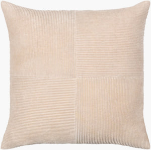 Livabliss Corduroy Quilted Cotton Accent Pillow Handcrafted Texture for Sofa or Window Seat CDQ001-2222D