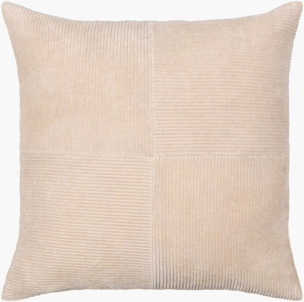 Livabliss Corduroy Quilted Cotton Accent Pillow Handcrafted Texture for Sofa or Window Seat CDQ001-2222D