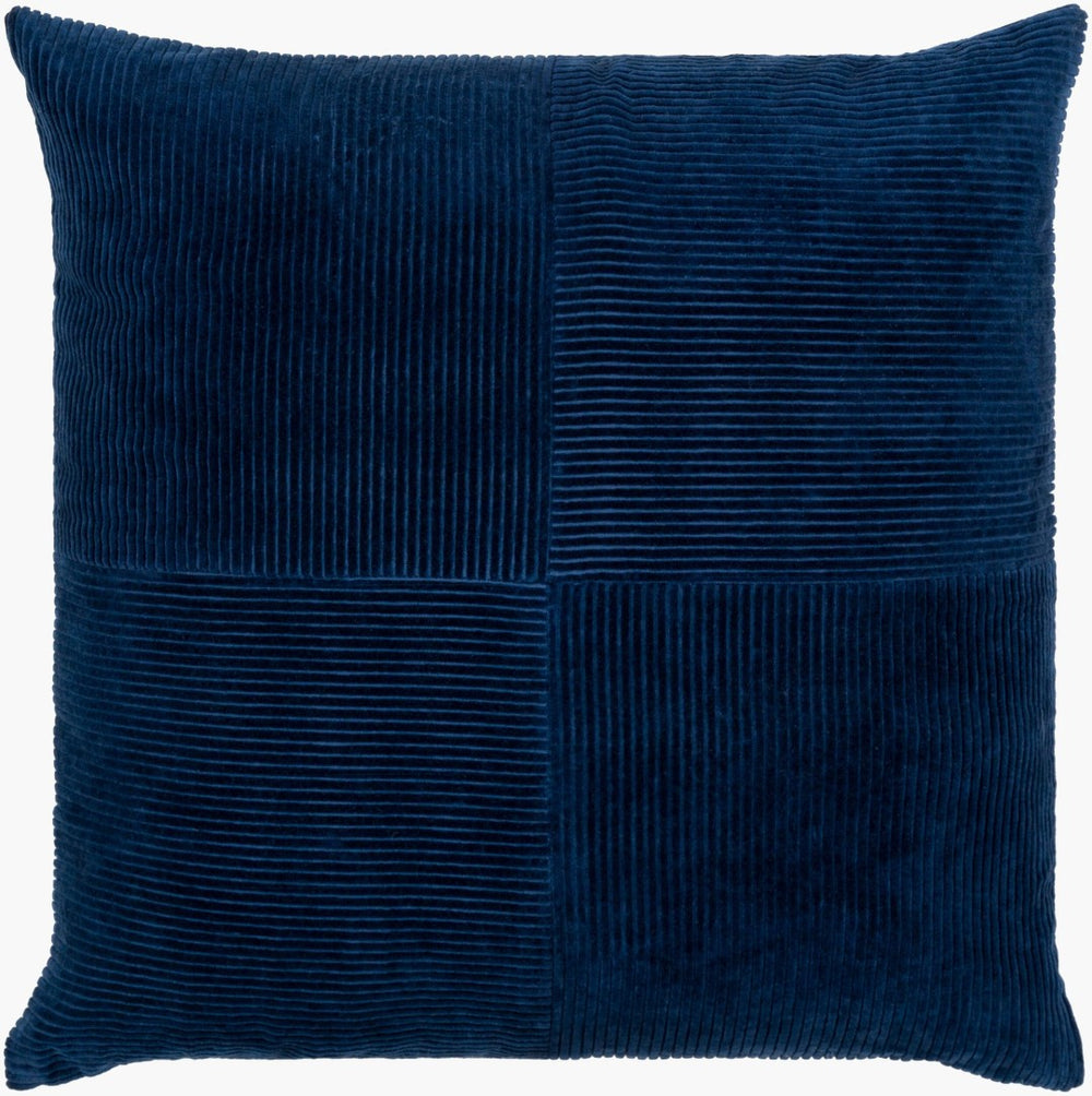 Livabliss Corduroy Cotton Square Accent Pillow Ribbed Texture Sofa Throw for Modern Decor CDQ005-1818D
