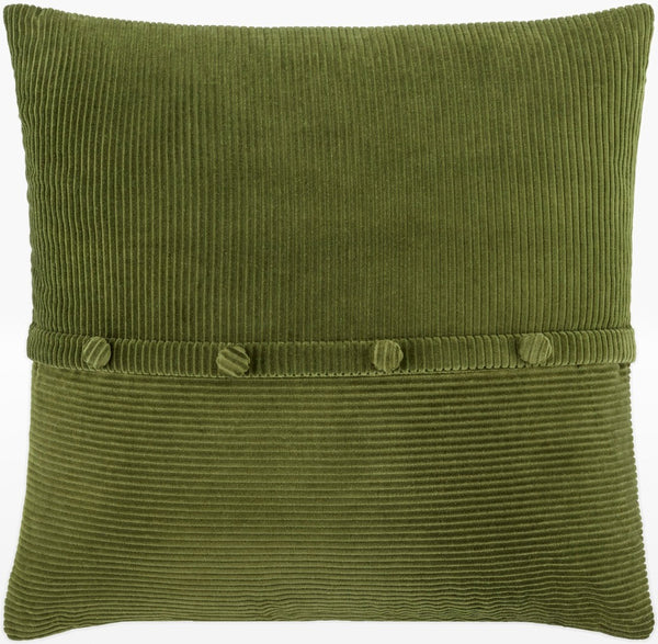 Livabliss Corduroy Cotton Ridged Wale Square Throw Pillow Handcrafted Bohemian Accent CDQ010-2222D