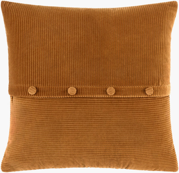 Livabliss Corduroy Cotton Ribbed Accent Pillow Handcrafted Tactile Square Bohemian Living Room CDQ016-1818P