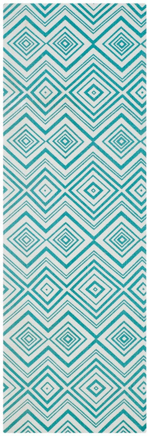 Safavieh Cedar Brook 142 Hand Loomed  Rug Ivory / Light Teal CDR142A-4