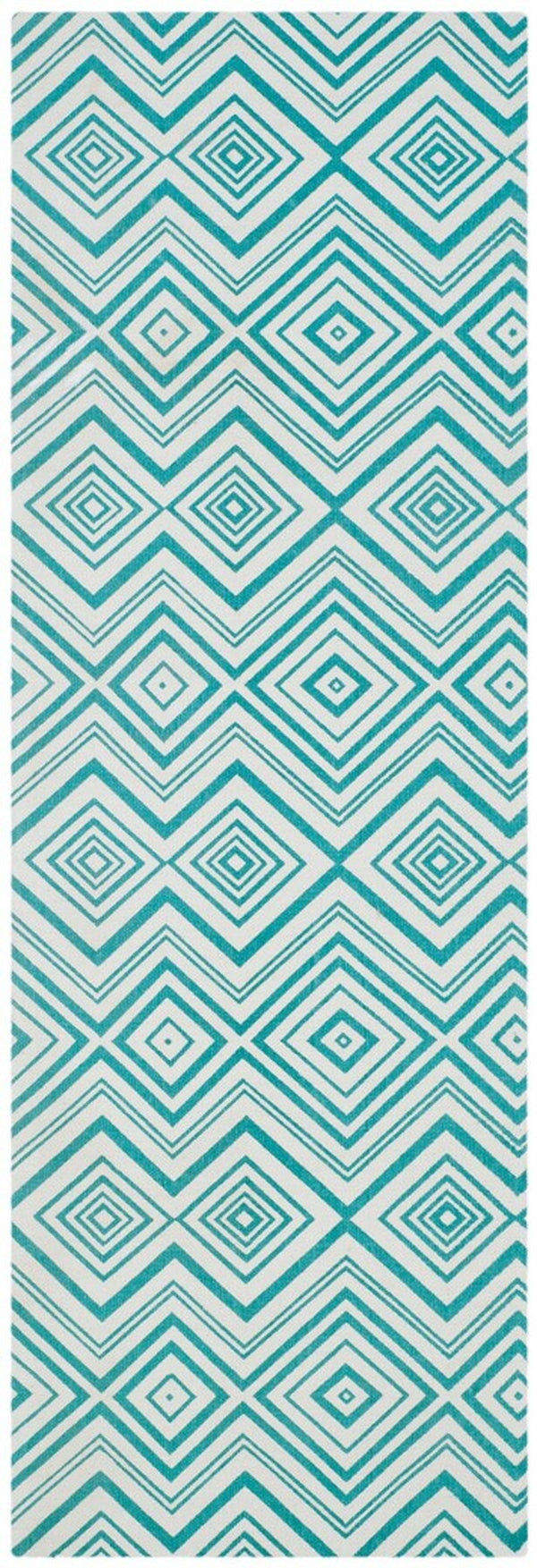 Safavieh Cedar Brook 142 Hand Loomed  Rug Ivory / Light Teal CDR142A-4