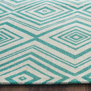 Safavieh Cedar Brook 142 Hand Loomed  Rug Ivory / Light Teal CDR142A-4