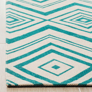 Safavieh Cedar Brook 142 Hand Loomed  Rug Ivory / Light Teal CDR142A-4