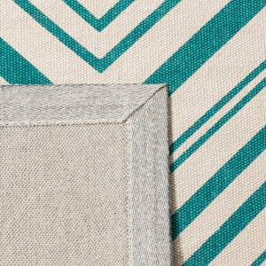 Safavieh Cedar Brook 142 Hand Loomed  Rug Ivory / Light Teal CDR142A-4
