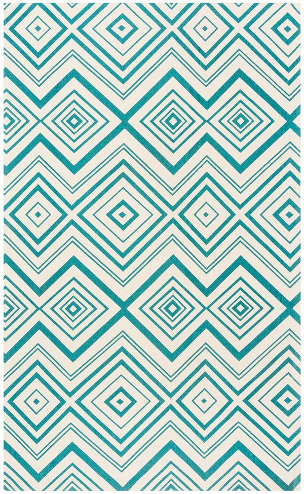 Safavieh Cedar Brook 142 Hand Loomed  Rug Ivory / Light Teal CDR142A-4