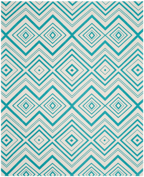 Safavieh Cedar Brook 142 Hand Loomed  Rug Ivory / Light Teal CDR142A-4