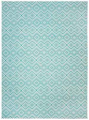 Safavieh Cedar Brook 142 Hand Loomed  Rug Ivory / Light Teal CDR142A-4