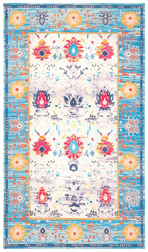 Safavieh Cedar Brook 601 Hand Loomed  Rug Blue / Light Grey CDR602A-4