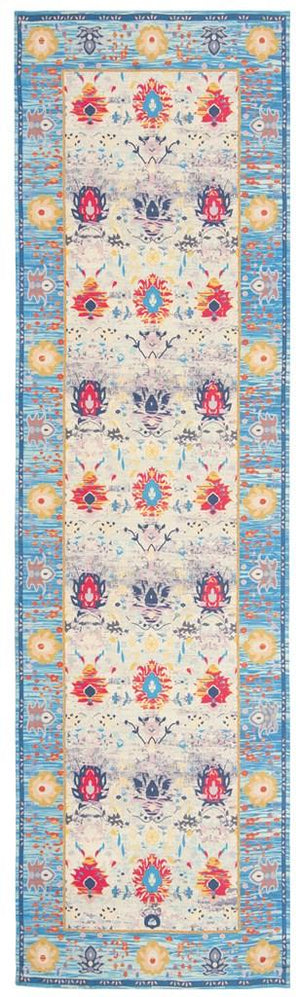 Safavieh Cedar Brook 601 Hand Loomed  Rug Blue / Light Grey CDR602A-4