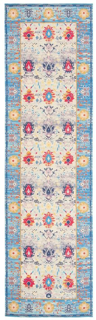 Safavieh Cedar Brook 601 Hand Loomed  Rug Blue / Light Grey CDR602A-4