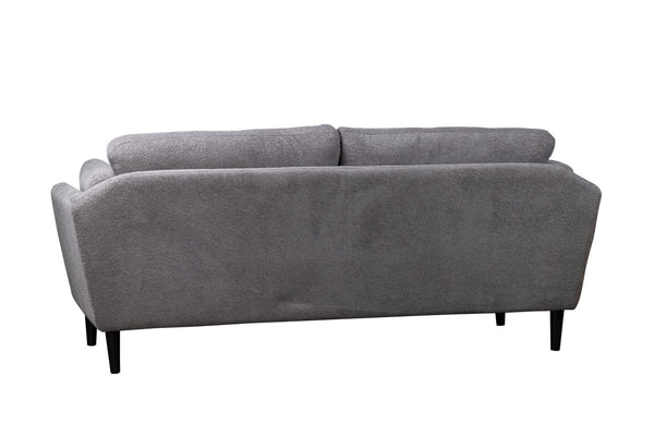 Porter Designs Porter Marley Boucle Fabric Sofa In Elegant Gray – Contemporary Flared Arms & Chic Design For Your Home Gray Fabric 01-168-01-3574